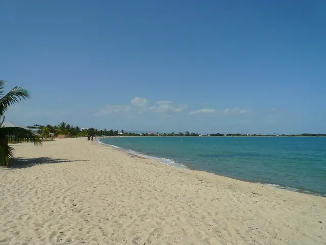 Playa de arena blanca en Placencia